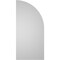 Ekena Millwork Quarter Round Top Left Surface Mount PVC Gable Vent w/ 2"W x 2"P Brickmould Sill Frame, 16"W x 34"H GVPQL16X3403SN - alternate 2